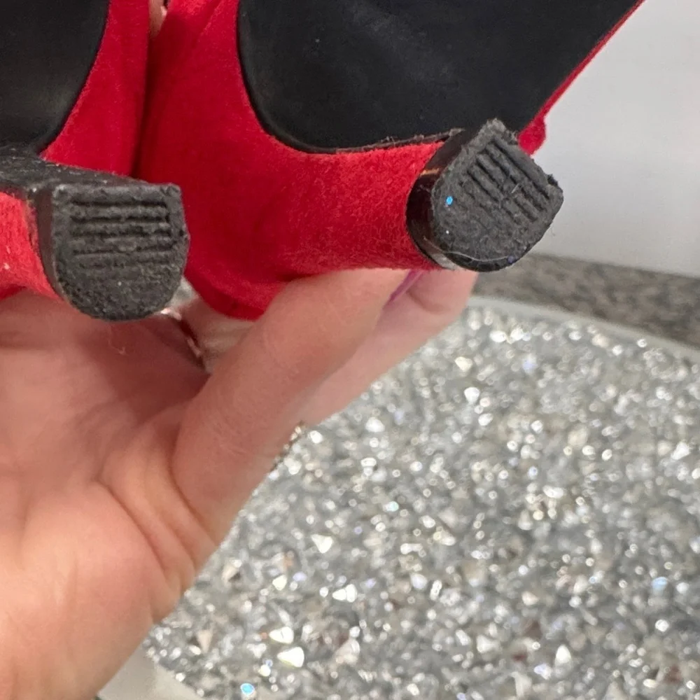 a new day Red ruffle Heels 8